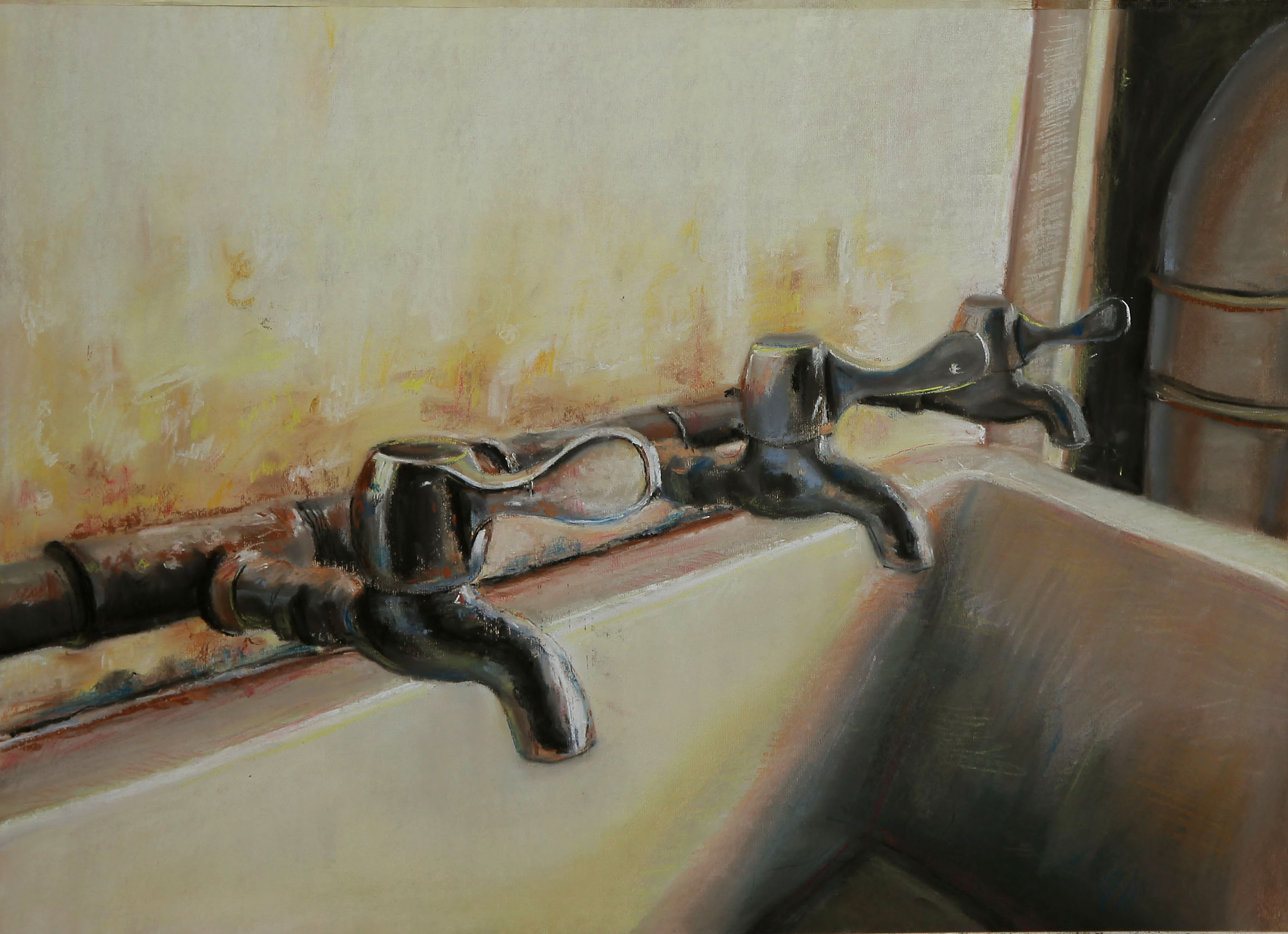 2012美术学专业阮仁斌&mdash;&mdash;粉彩作品《时光》